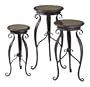 Set of 3, Pablitas, Plant Stands, Accent Decor,Pedestal