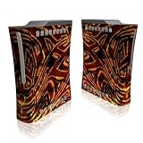 Tribal Orange Full Body Protector Skin Decal Sticker for Xbox 360 Console