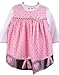 Baby : Fall Winter Rare Editions Baby Girls Pink Ballet Slippers Jumper Dress-12 Months