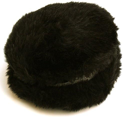 Unisex Winter Fuzzy Ski Collapsible Compact Earmuff Ear Warmer Adjustable Black