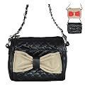 Small Quilted Bow Cross Body / Shoulder Fashion Bag