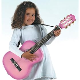 Click here to buy BeBoP 1 4-Size Guitar Package - Pink Sunburst by BeBoP.