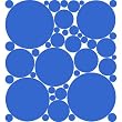 Electric Blue Polka Dot Peel & Stick Wall Pops Stickers
