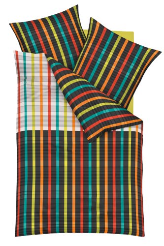 Kaeppel G-102946-10D4-VBMH Bettw&auml;sche No-Nonsense Farbe Schwarz Qualit&auml;t Satin, Gr&ouml;&szlig;e 2x 80/80 und 1x 200/200 cm