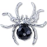 Pugster Mother's Day Gifts Silver Crystal Spider Brooches And Pins