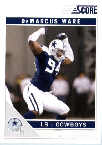 2011 Score Football Card # 76 DeMarcus Ware - Dallas Cowboys - NFL Trading Card In a Protective Screwdown Case!
