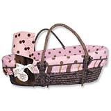 Trend Lab Moses Basket - Maya with Blanket