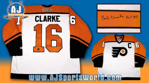 BOBBY CLARKE Philadelphia Flyers Signed Hockey JERSEY