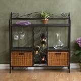 Southern Enterprises KA9803 Celtic Bakers Baker's Rack, Gray
