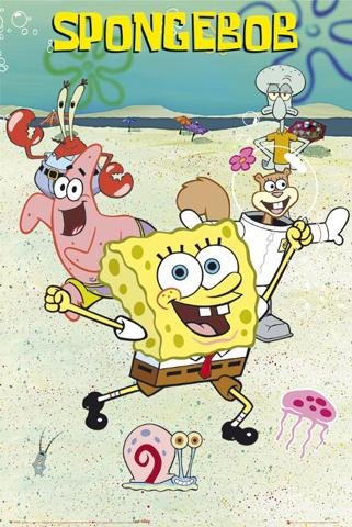 1art1 40971 SpongeBob SchwammKopf - Charaktere I Poster 91 x 61 cm Preisvergleich
