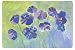 Blue Flowers Doormat