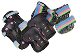 SFR Essentials Junior Triple Pad Set - Disco - Large (9 to 12 Years)