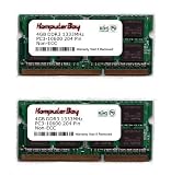Komputerbay 8GB (2x 4GB) DDR3 SODIMM (204 pin) 1333Mhz PC3 10600 8 GB