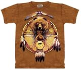 The Mountain Bear Shield Feathers Dreamcatcher Tee T-shirt