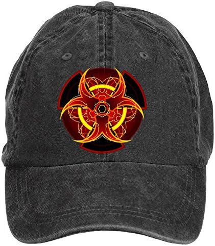RJoer Custom Hazardous Fire Logo Washed Cotton Baseball Cap