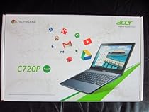 Acer C720P-2661 Touchscreen Chromebook ~ Intel Celeron 2955U 1.4GHz ~ 11.6" HD Multi-Touch LCD ~ 2GB, 32GB SSD ~ Webcam ~ Wireless ~ BT ~ Moonstone White ~ Google Chrome OS