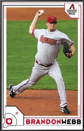 Arizona Diamondbacks- Brandon Webb Lamina Framed Poster Print, 22x34