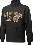 LSU Tigers Charcoal Collegiate Crush 1/4 Zip Fleece Sweatshirt