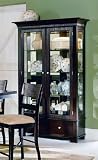 Paradise Collection Mocha Finish Curio China Cabinet