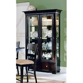 Paradise Collection Mocha Finish Curio China Cabinet from Paradise Furniture