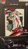 Buffalo Bills NFL Diecast 2009 Dodge Charger with Trent Edwards Score Trading Card Press Pass Football Team Collectible Car