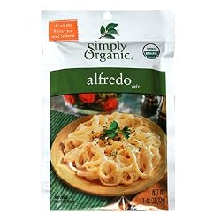 Simply Organic Alfredo, Seasoning Mix, Certified Organic, 1.48-Ounce Packets (Pack of 12)