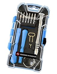 Home Improvement: Cell Phone Repair Kit - 17 in 1 Premium Screwdriver Tool Set - iPhone/Galaxy/iPad/Note/Tab/Tablets with case for storage - Geeks N Gear