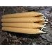 100% Beeswax Candles - One Dozen (Set of 12) - 8" Tapers - Natural Wax - With Free upgrade to USPS Priority Mail