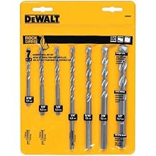 DEWALT DW5207 7-Piece Premium Percussion Masonry Drill Bit Set