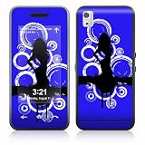 Blue Groupie Design Protective Skin Decal Sticker for Samsung Instinct SCH M800 Cell Phone