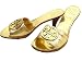 Tory Burch Aerin Metallic Shoes Sandals Slides Gold