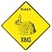 Rabbit Xing caution Crossing Sign wildlife Gift