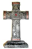 Cross~ Standing Cross~ Decorative Red Jeweled~ Approx 5.25 x 9