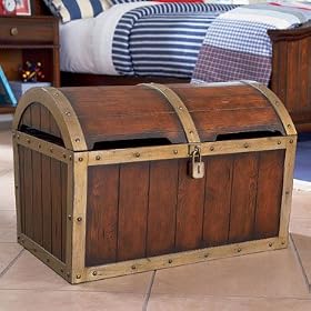 Shiver Me Timbers Toy Chest - Brown(24-1 4 x 17-3 4 x 17-3 4H) by Powell