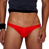Groovin' Red V-Cut Bikini Brief