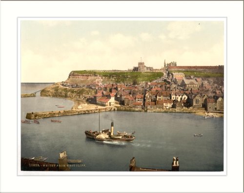 Whitby from West Cliff Yorkshire England, c. 1890s, XL-UNFR
