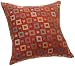 Brentwood Geometric Chenille 20 by 20-Inch Jacquard Pillow, Brick