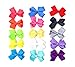 Ema Jane - Neon Grosgrain Hair Bow Clips (15 Pack)