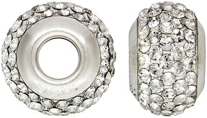 Genuine Swarovski Elements Crystal Beads Fit All European Style Bracelets. Clear