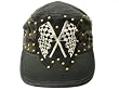 Doctrine Apparel Need for Speed Cap Leather Skulls Embroidered Racing Flags