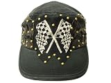 Doctrine Apparel Need for Speed Cap Leather Skulls Embroidered Racing Flags