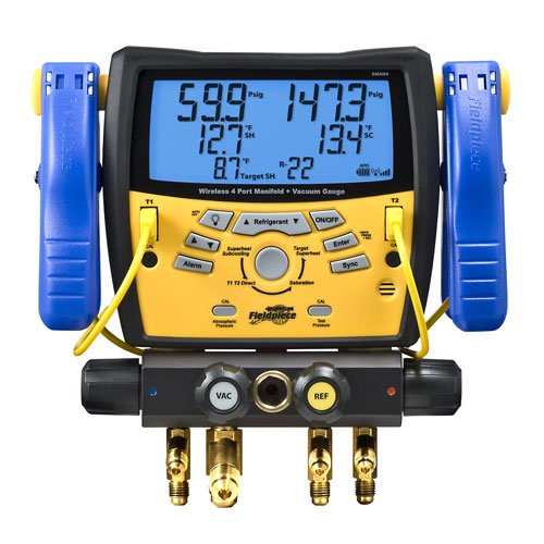 SAVE ON ! Fieldpiece SMAN4 Wireless 4Port Refrigerant Manifold and
