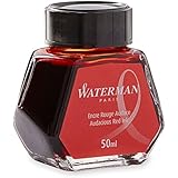 WATERMAN Fountain Pen Ink, 50 ml Bottle, Audacious Red (S0110730 )