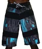 REMETEE by Affliction Wings Skull Angel Mens Boardshorts Swim Trunks Fight Shorts Surf