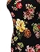 Awesome21 Floral Print Sleeveless Racer-Back Mini Body-Con Dress Black M