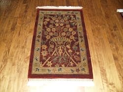 Handmade Indian Tabriz Rug 2'x3'