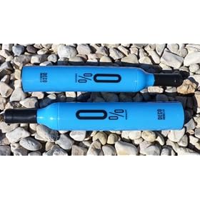 Rain and Sun Umbrella Silver Lined for UV Protection in a Bottle - Blue