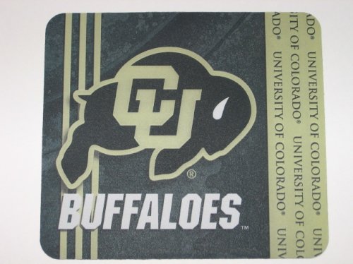 Buy COLORADO GOLDEN BUFFALOES Team Logo 9 x 8 Computer MOUSEPAD. by WeSellSports