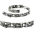 Silver Leaf Natural Seed Pearl Bracelet - by Dahlia Vintage Jewelry Collection