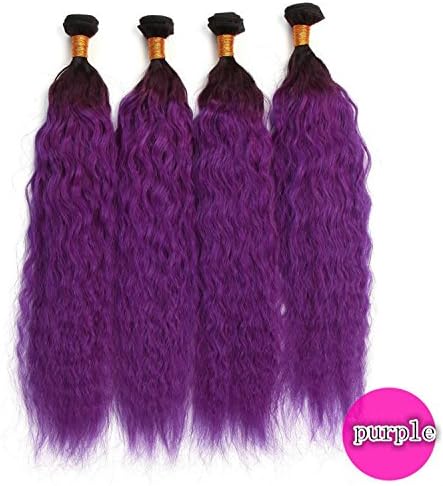 Brazilian Virgin Hair One Bundle 50gram Wet And Wavy Virgin Ombre Water Wave Human Hair Weave Brazilian Ocean Natural Wave T 1B Purple